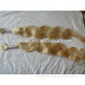russian virgin hair,blonde bulk hair,remy single drawn hair,#613 bulk hair